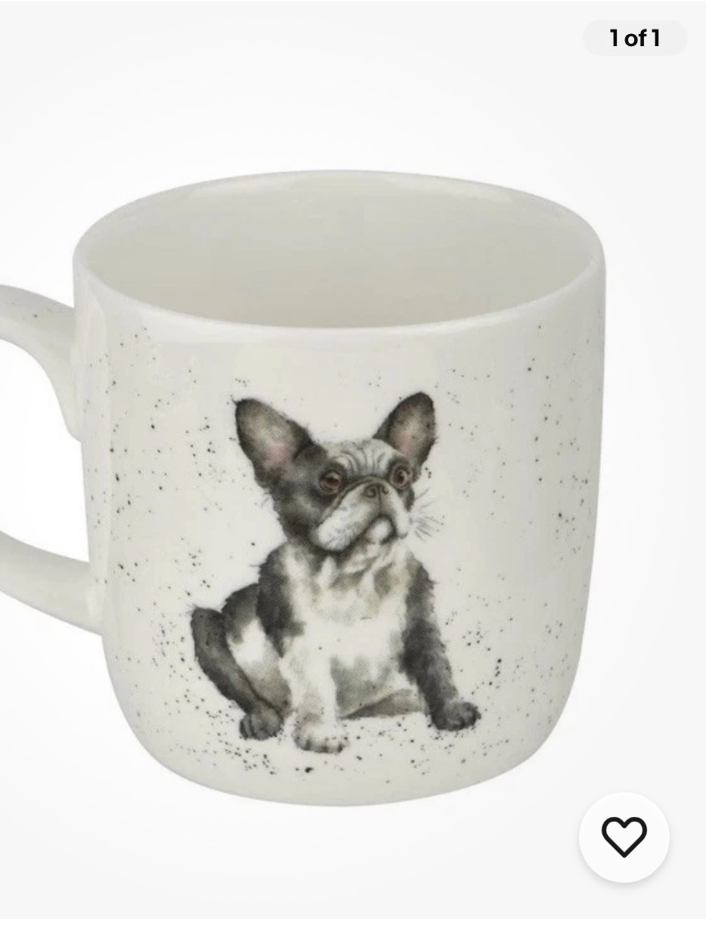 Wrendale  Ceramic Mug Frenchie dog